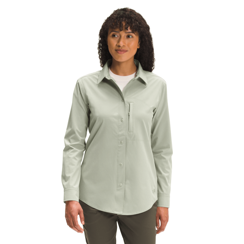 North face long sleeve button store down shirt