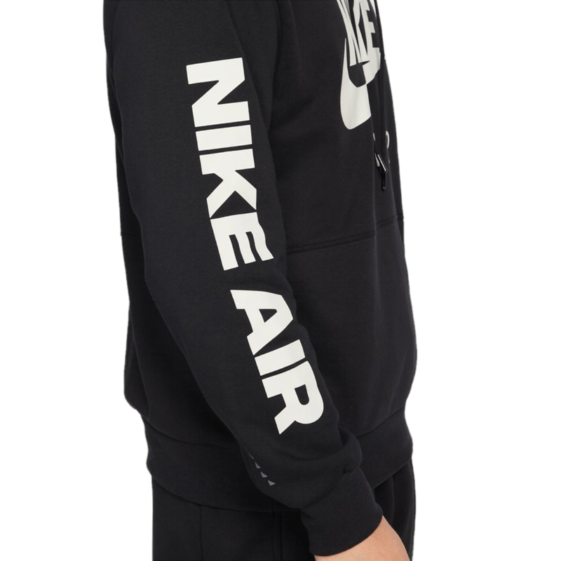 Nike air black hot sale and white hoodie