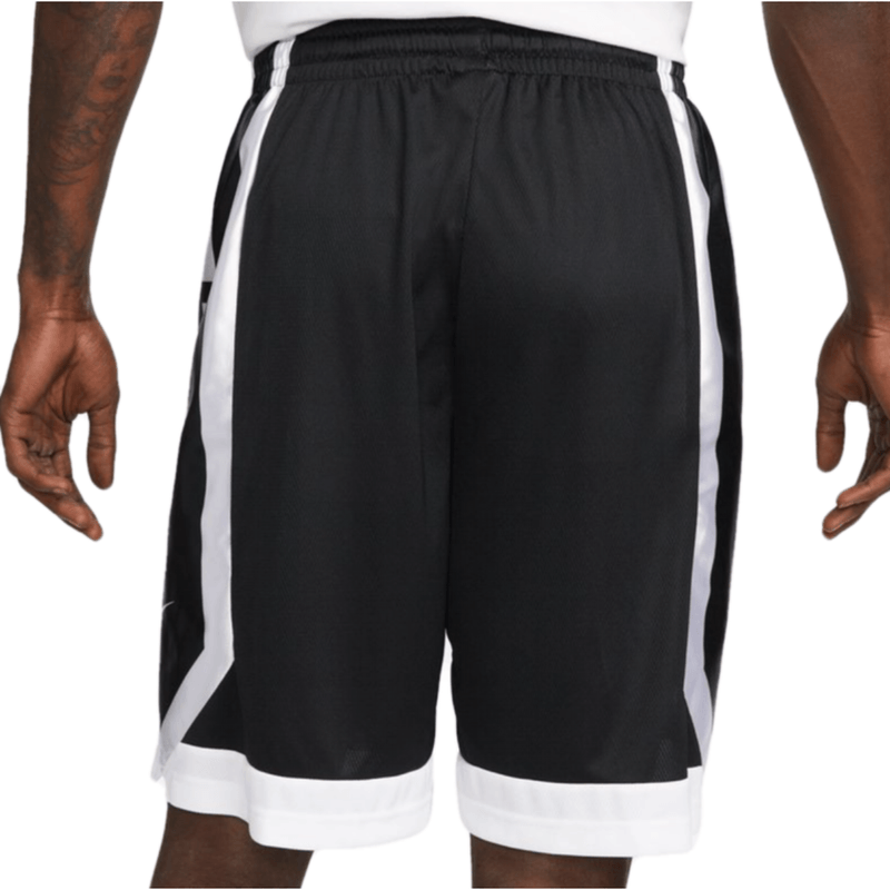 Nike Men's Dri-Fit Elite Stripe Basketball Shorts, Medium, White