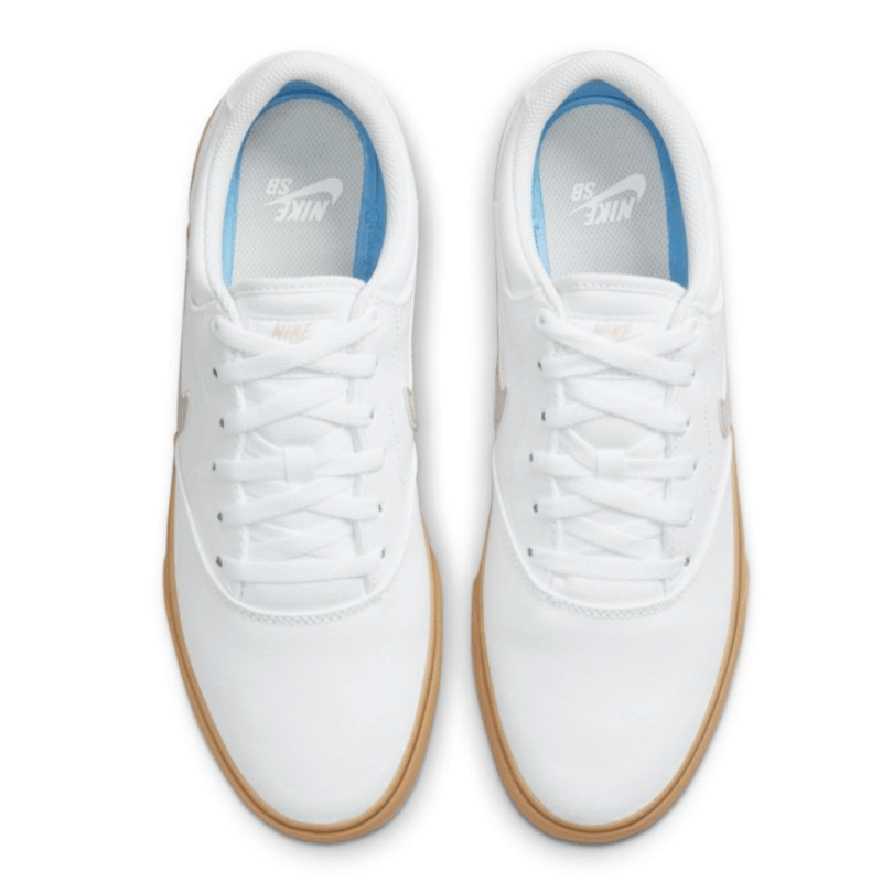 Sb check solarsoft hotsell white canvas skate shoes