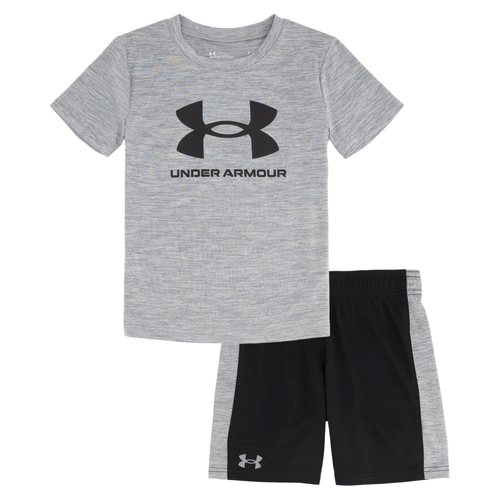 Under Armour Solid Big Logo Graphic Tee & Shorts Set - Boys'