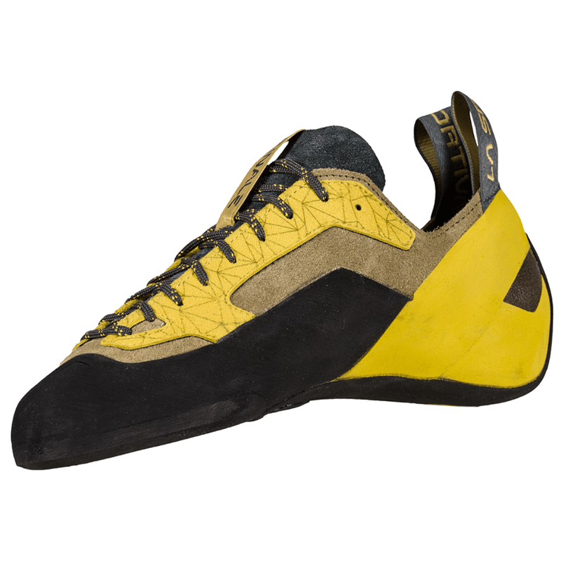 La Sportiva Men&s Solution Climbing Shoe - 45 - White / Yellow