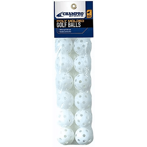 Champro Plastic Poly 5" Golf Ball - 12 Pack