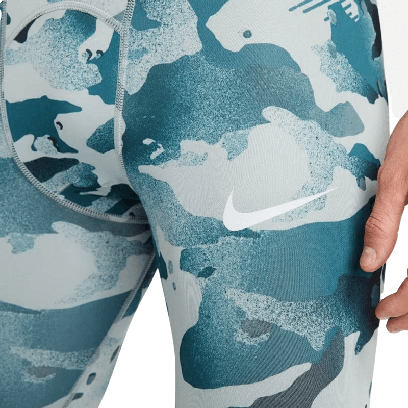 Nike Pro Men's 3/4 Jade/Brown Camo Leggings