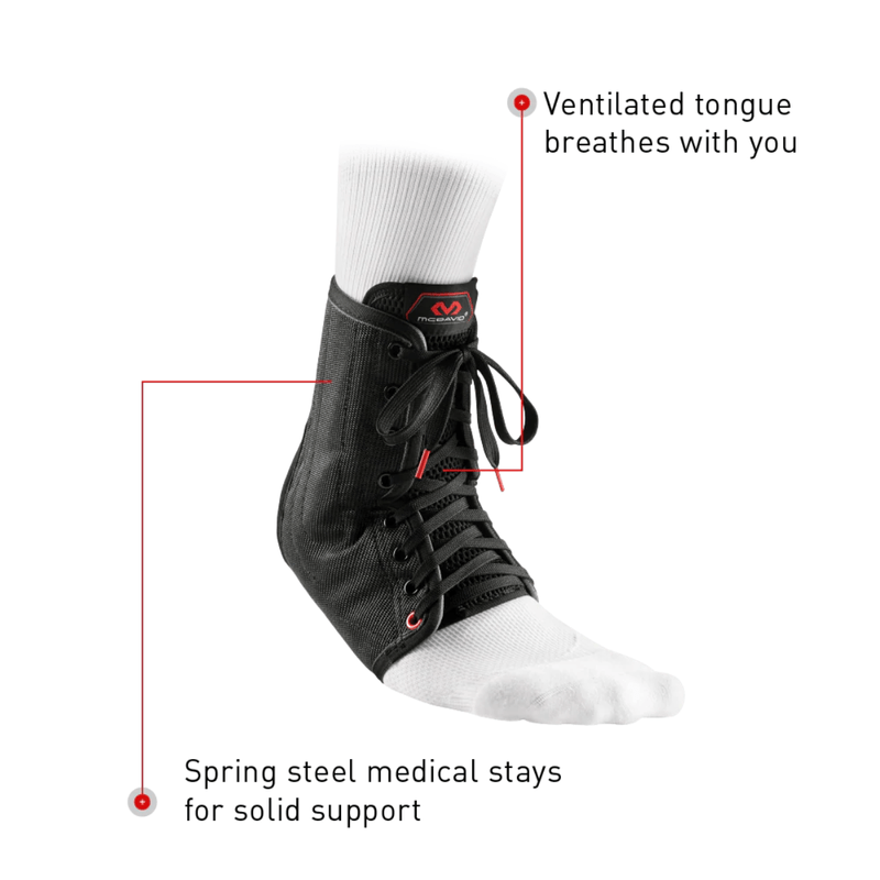 McDavid Level 3 Lace-up Ankle Brace w/ Stays 