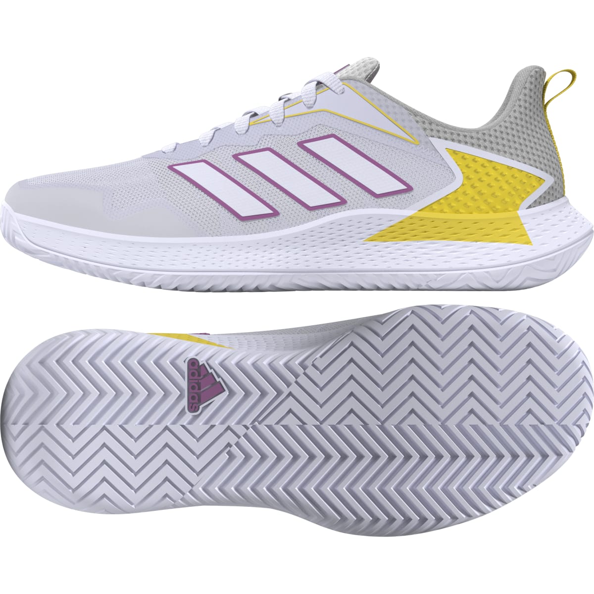 Women's Adidas Defiant Speed Tennis Shoes 8.5 White/Silver Grey