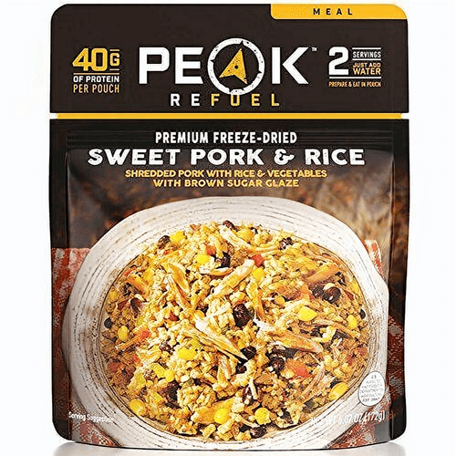 Peak Refuel Sweet Pork Rice Freeze Dried Meal