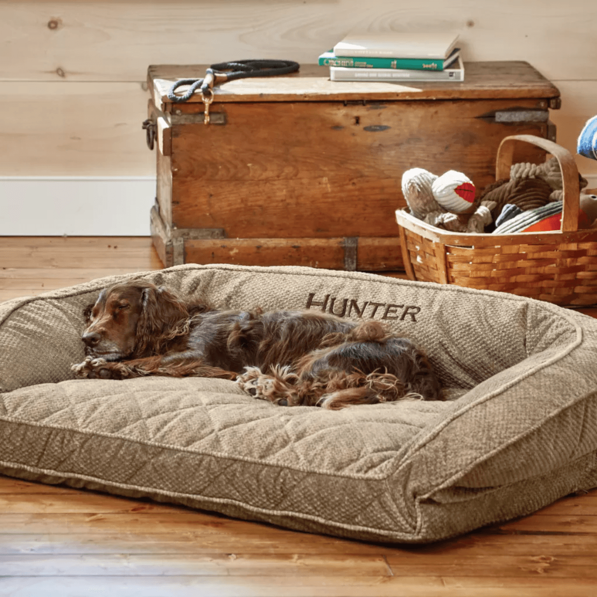 Orvis ComfortFill-Eco Bolster Dog Bed - Als.com
