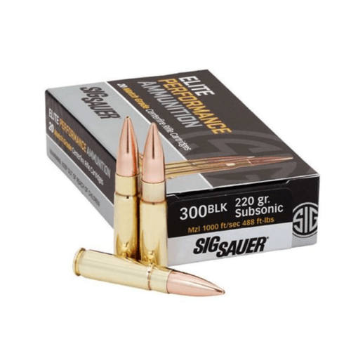 Sig Sauer Elite Match  Grainade 300 Blackout 220 Grain OTM Ammunition 20 Rounds