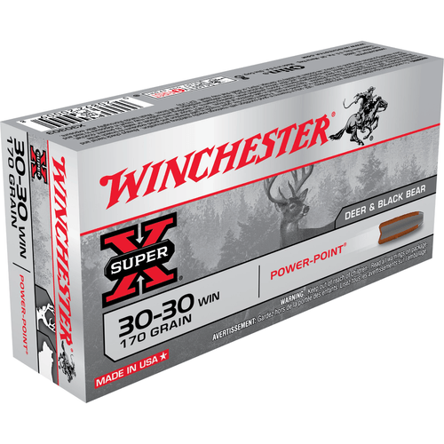 Winchester Super-X 30-30 Winchester 170 Grain Power-Point Ammunition 20 Rounds