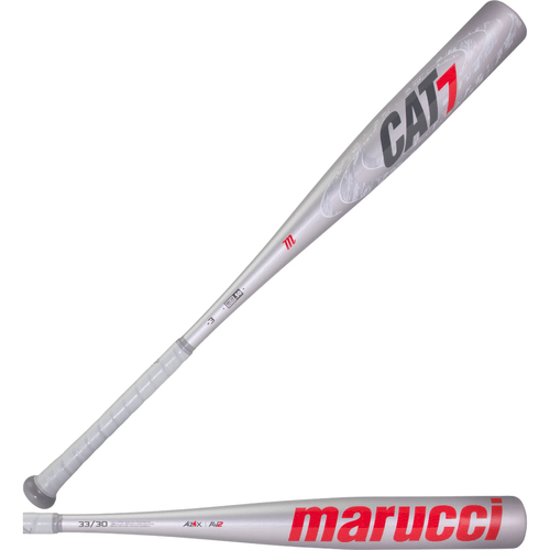 Marucci CAT7 Silver BBCOR Baseball Bat 2021 (-3)