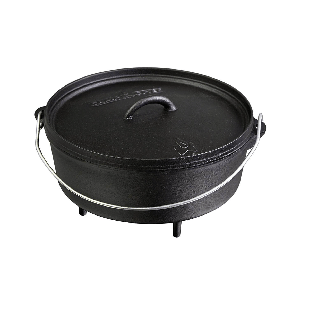 Classic Dutch Oven 4 Quart Cast Iron Loop Handle On Lid Cooking Camping  Outdoor