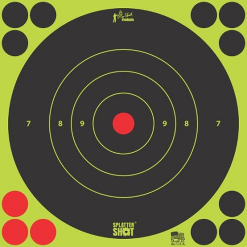 Pro Shot Splatter Shot 8" Green Bullseye Target (6)
