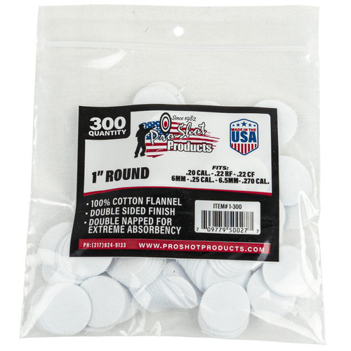 Pro-Shot .22 - .270 Cal. Round Patches