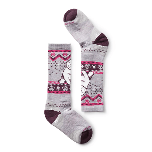 Smartwool Wintersport Full Cushion Polar Bear Pattern Over The Calf Sock - Kids'