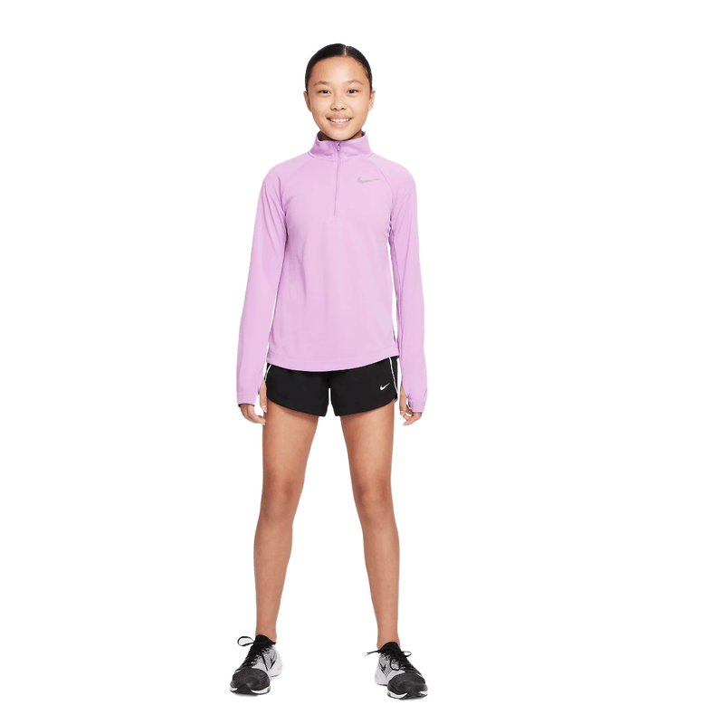 Buy Nike Pink Dri-FIT Half Zip Long Sleeve Running Top from Next