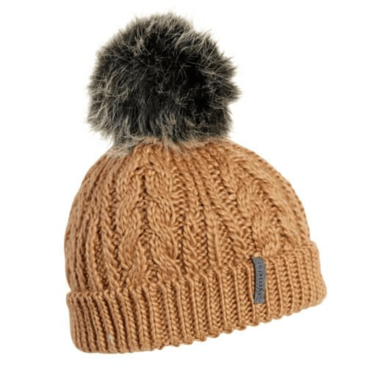 Turtle Fur Women's Gianna Merino Wool Fleece Lined Earflap Winter Hat,  Natural 