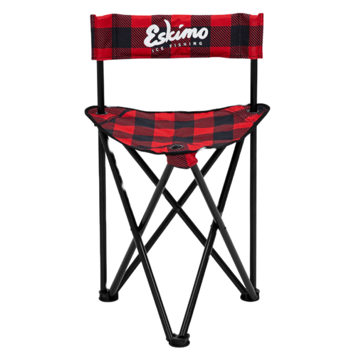 Eskimo Plaid Folding Ice Chair
