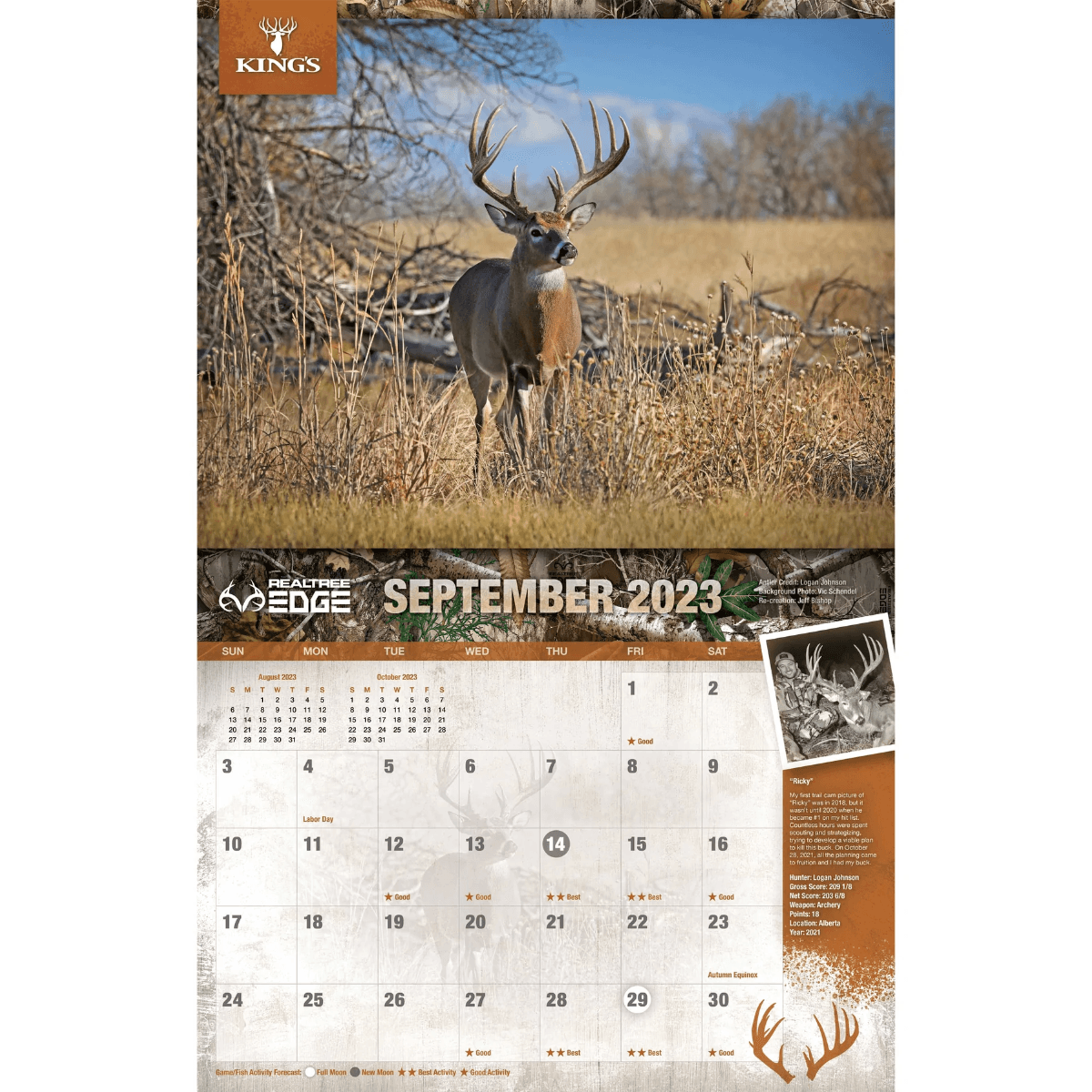 Selling 2025 Whitetail Deer Calendar 2025 Buck Calendar