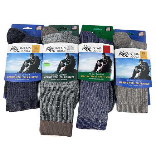 Mountain Lodge Assorted Merino Hiker Sock - Men's