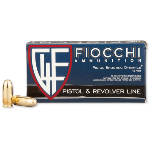 Fiocchi Shooting Dynamics 45 ACP 230 Grain FMJ Ammunition 50 Rounds