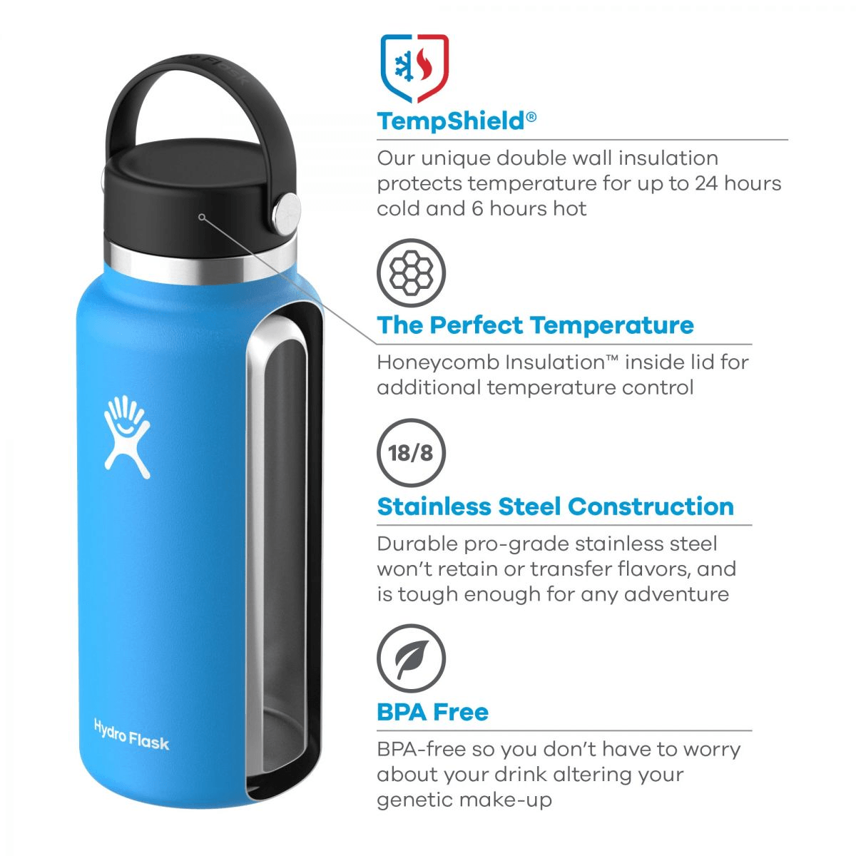 Hydro Flask 20oz Wide Mouth Coffee Flex Sip Lid Agave