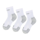 Salomon Active Quarter Crew Sock (3 Pack) - White / Grey.jpg
