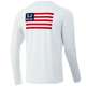 Huk Huk'd Up Flag Pursuit Long Sleeve Shirt - Men's - White.jpg