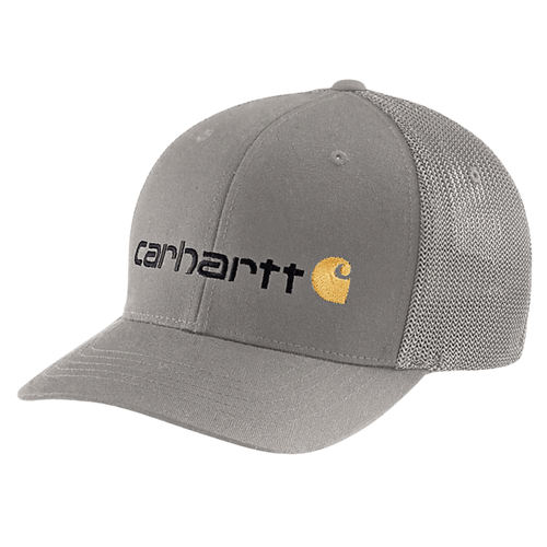 Carhartt Rugged Flex Fitted Canvas Mesh-back Logo Graphic Cap - Men's