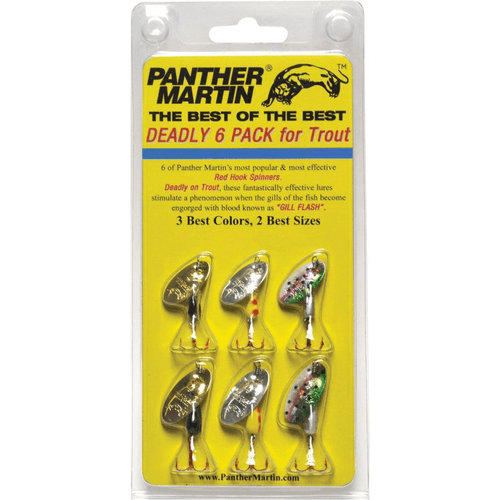 Panther Martin Spinner Trout Panfish Best Of The Best Kit Deadly Lure (6 Pack)