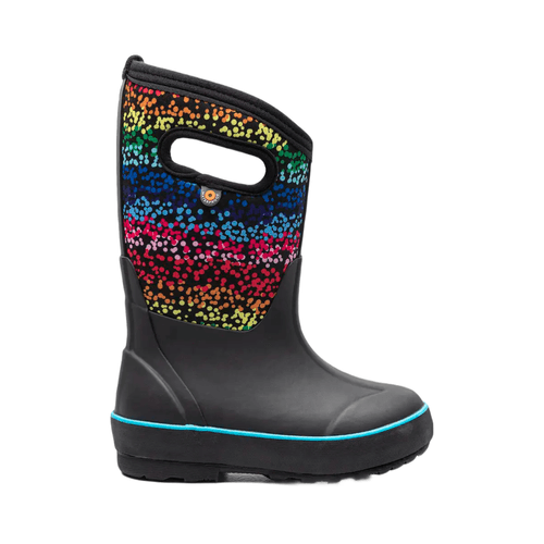 Bogs Classic Design A Boot Rainbow Dots Boot - Youth