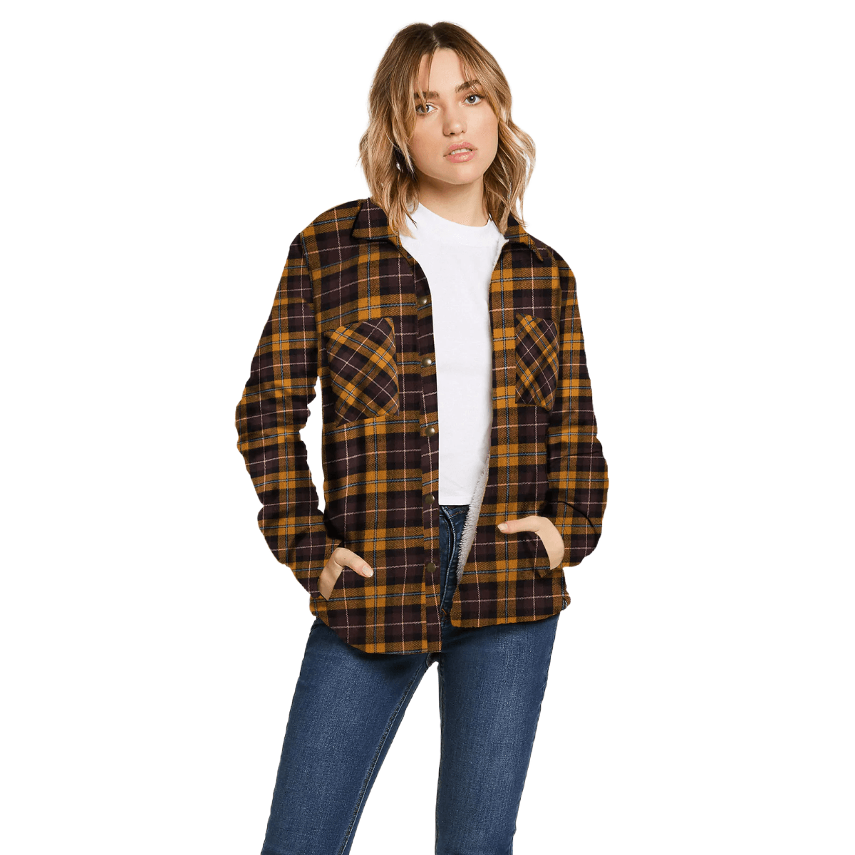 Volcom Plaid About You Sherpa Lined Flannel - Women's - Als.com
