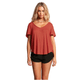 Volcom Lived In Lounge Thermal Short Sleeve Tee - Women's - Rosewood.jpg