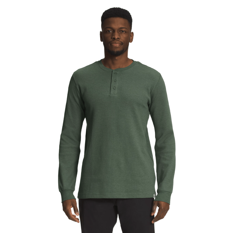 the north face men's tnf terry ls henley
