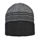 BECKER M STRIPE RIBBED CUFF HAT - Char / Black.jpg