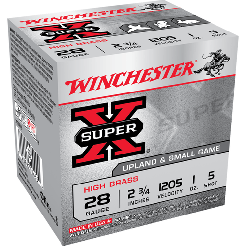 Winchester Super-X Heavy Game 28 Gauge 5 Shot 2.75 Inch Ammunition 25 Rounds