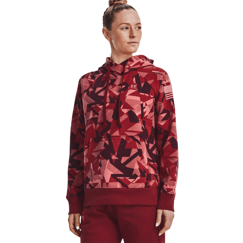 Adidas red hot sale camo hoodie