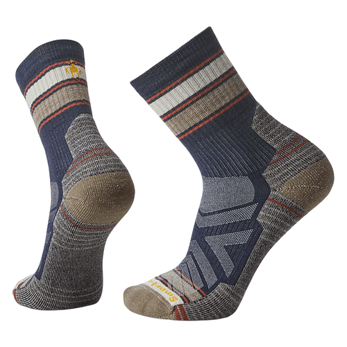 Smartwool Hike Light Cushion Striped Mid Crew Sock - Men's