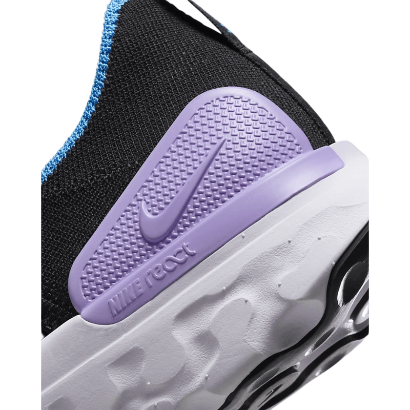 Women's air max flyknit running outlet shoes black and purple