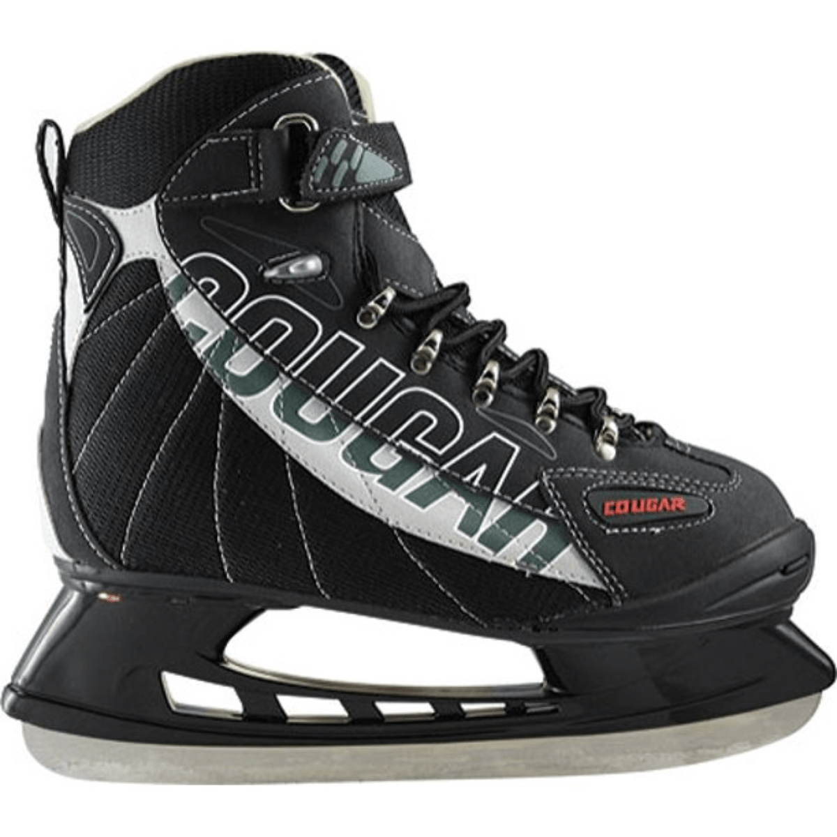 American Athletic Junior Cougar Soft Boot Hockey Skate Size: 4 Black