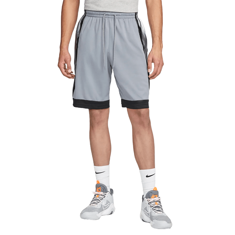 Nike Dri-fit Elite Basketball Short - Men's - Cool Grey / Black / White.jpg