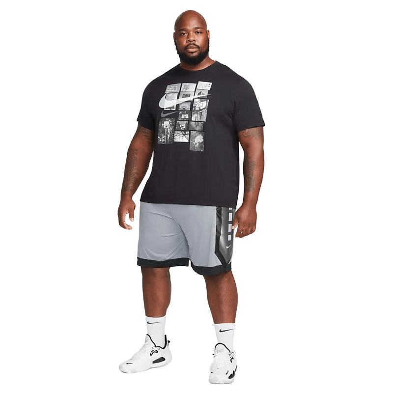 Nike Dri-fit Elite Basketball Short - Men's - Cool Grey / Black / White.jpg