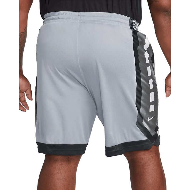 Nike Dri-fit Elite Basketball Short - Men's - Cool Grey / Black / White.jpg