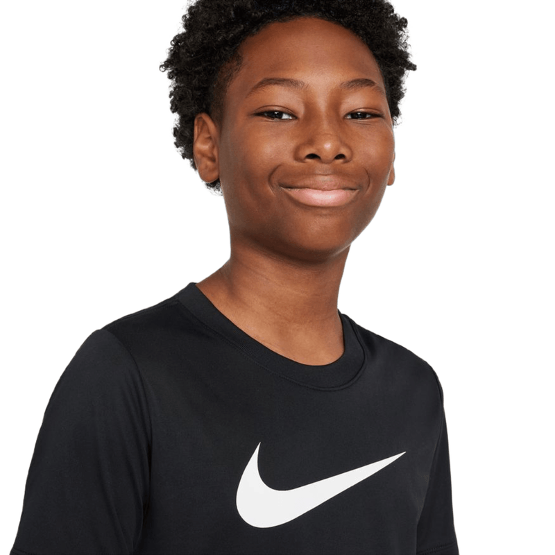 Nike-Dri-FIT-Legend-T-Shirt---Boys----Black---White