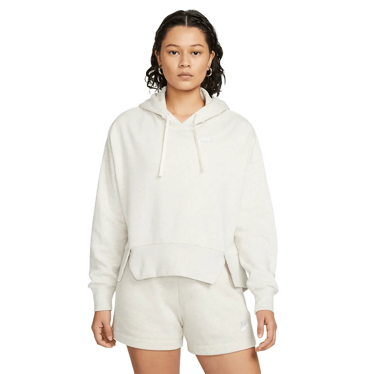 Nike oatmeal discount zip up hoodie