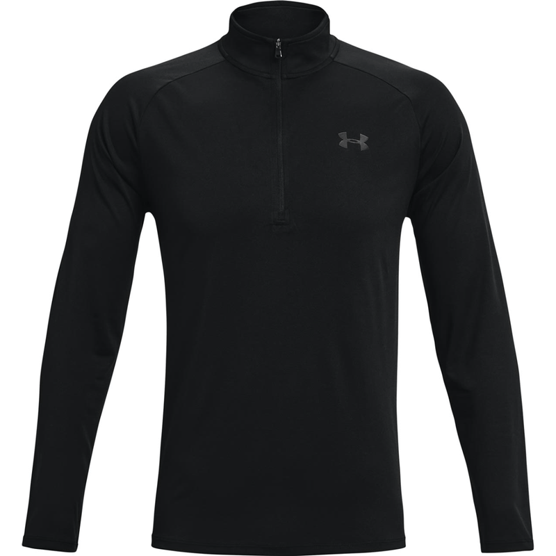 Under-Armour-Tech-1-2-Zip-Long-Sleeve-Jacket---Men-s---Black---Charcoal