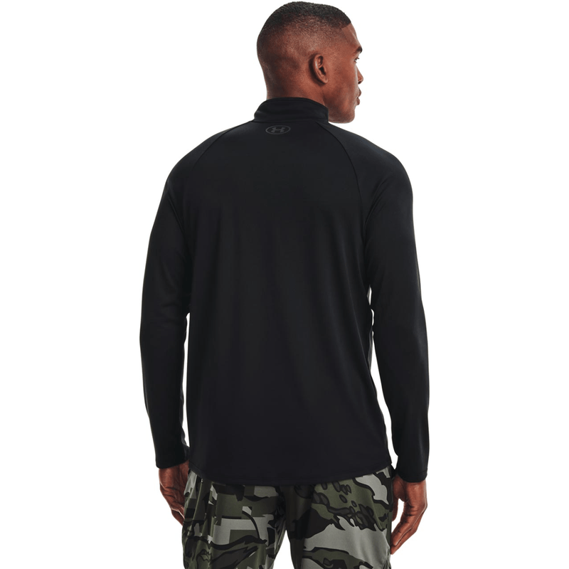 Under-Armour-Tech-1-2-Zip-Long-Sleeve-Jacket---Men-s---Black---Charcoal