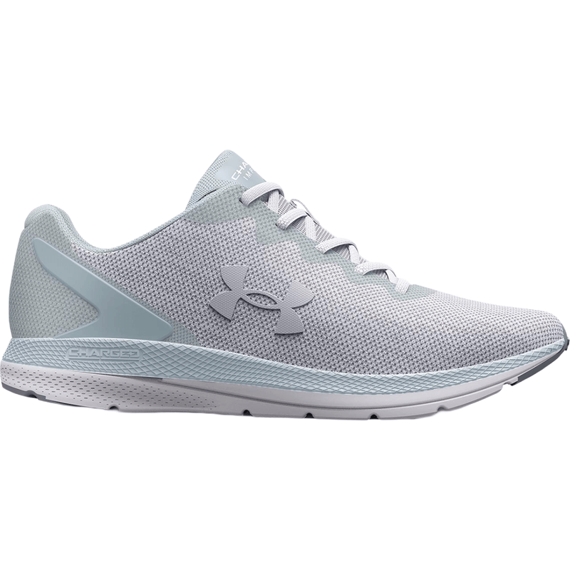 Under Armour Charged Impulse 3 Knit Running Shoes for Women -  White/White/Metallic Silver