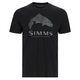 Simms Wood Trout Fill T-Shirt - Men's - Black.jpg