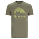 Simms Wood Trout Fill T-Shirt - Men's - Military Heather / Neon.jpg